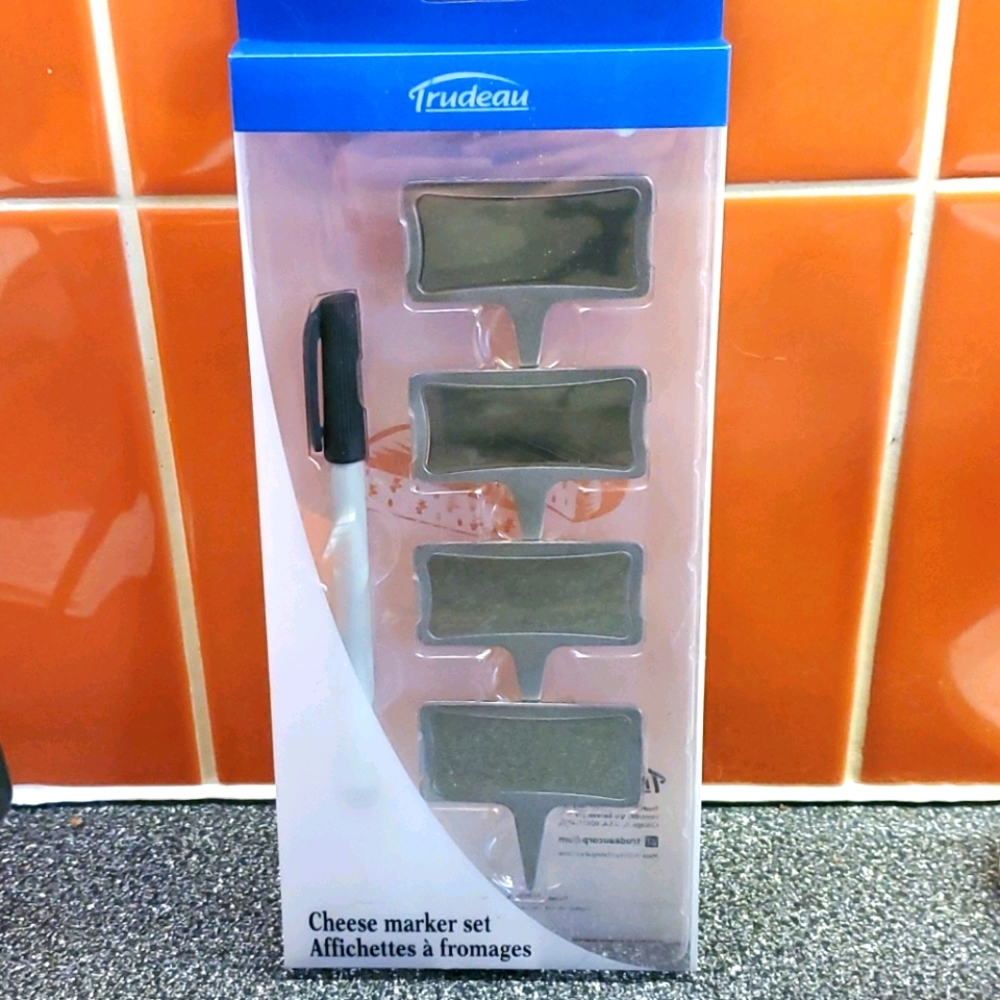 Trudeau Steel Cheese Marker Set